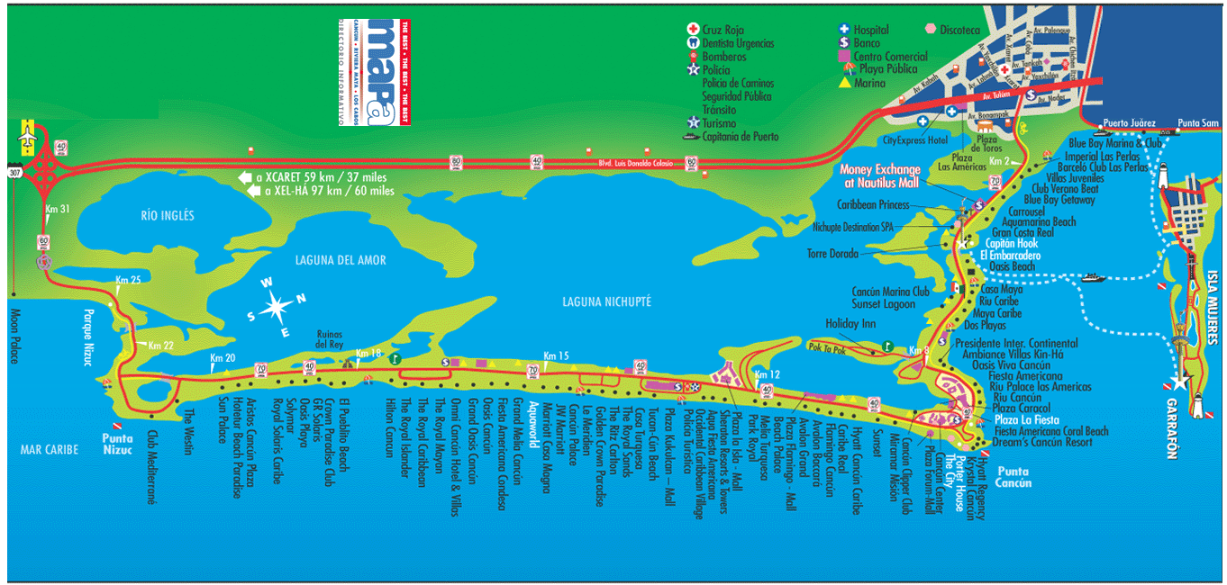 Mapa donde esta cancun