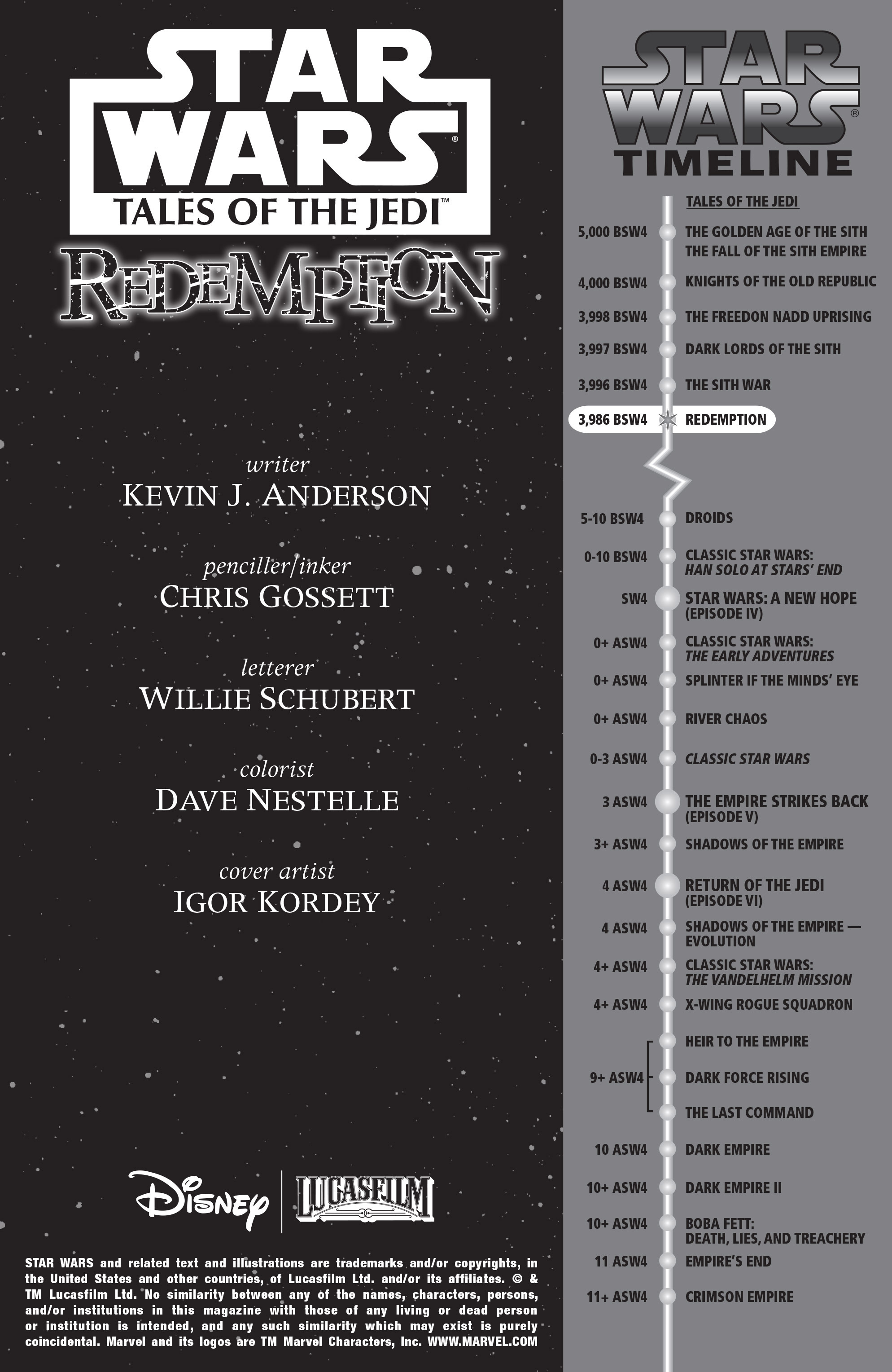 Read online Star Wars: Tales of the Jedi - Redemption comic -  Issue #2 - 2