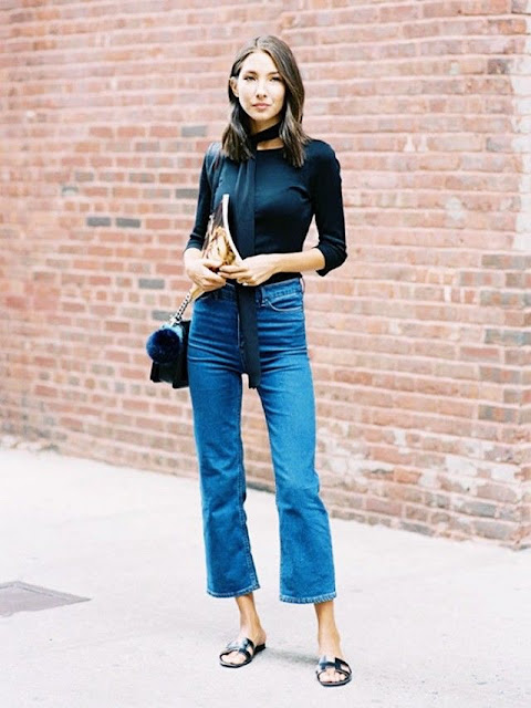 WHISPER blog: CROPPED FLARE JEANS #cropped #flare #denim #jeans #estilo #style