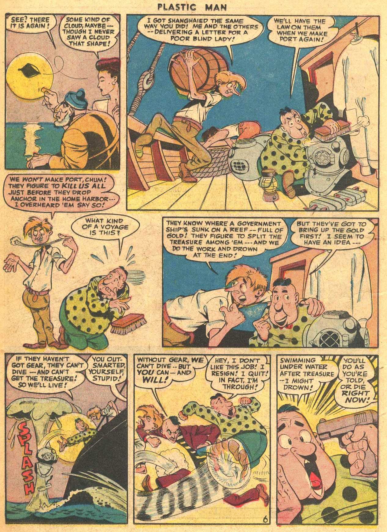 Read online Plastic Man (1943) comic -  Issue #7 - 20