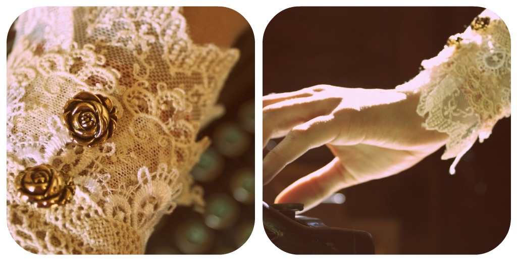 Originate and Renovate Antique Lace Wristlet