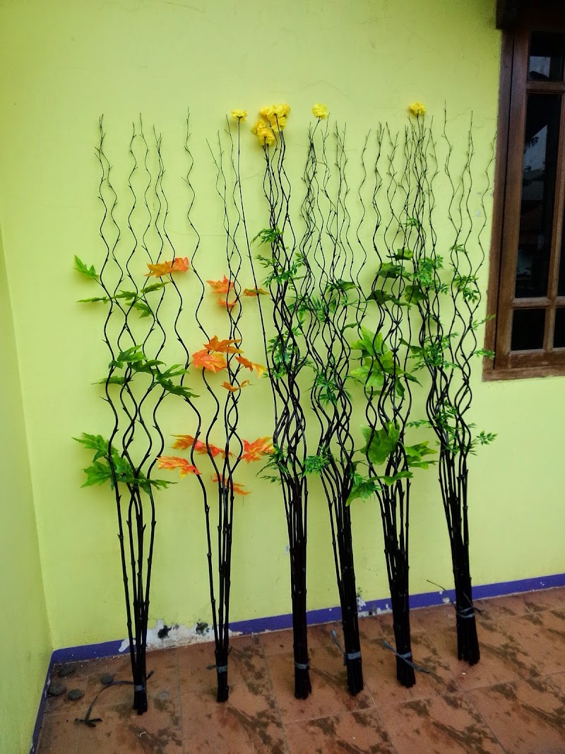 Inspirasi Spesial Bunga Hias Bambu Ulir, Kerajinan Bunga