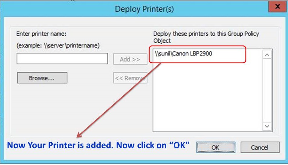 How to Deploy Printer using Group Policy Windows Server 2012
