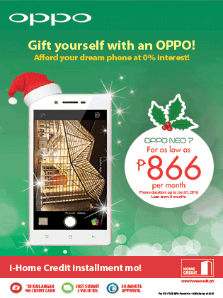 OPPO and Home Credit Promo