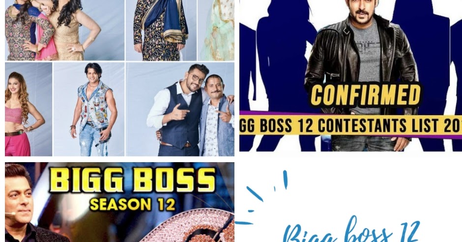 Bigg boss contestant list 2018 reveal