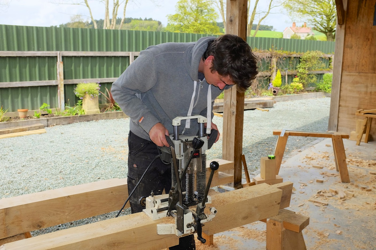 An Acre in Hampshire Green Oak Framing Course