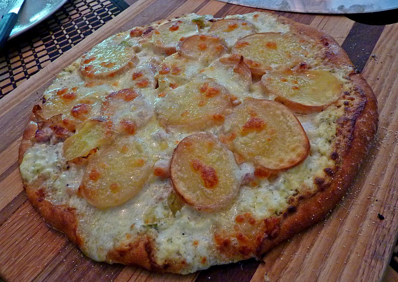 Living The Life In Saint Aignan Pizza Aux Pommes De Terre