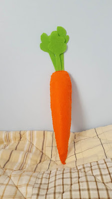 Felt Carrot for Easter decor - with pattern Felt Carrot for Easter decor - with pattern