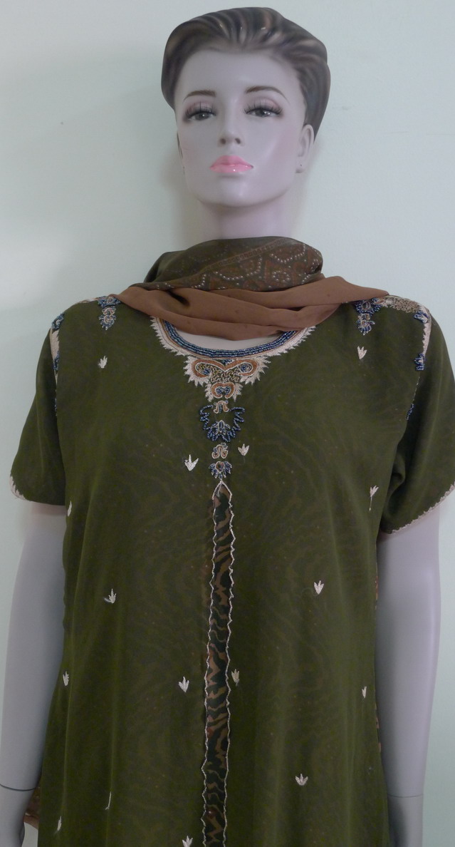 Cik Lijah Stylista - Preloved, Actually: Punjabi Dress - Olive Green ...