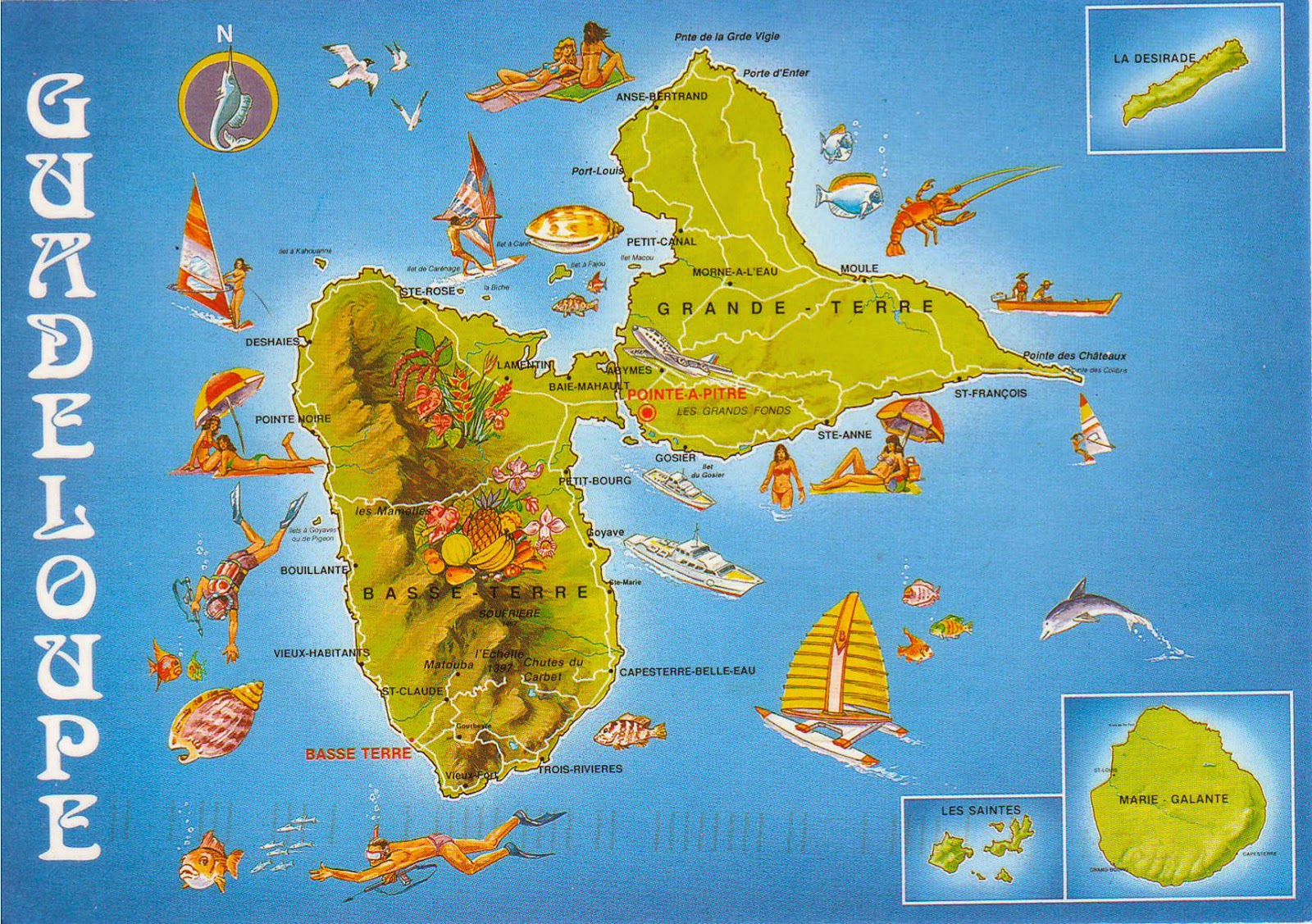 One postcard, One world: Postcard from French Guadeloupe