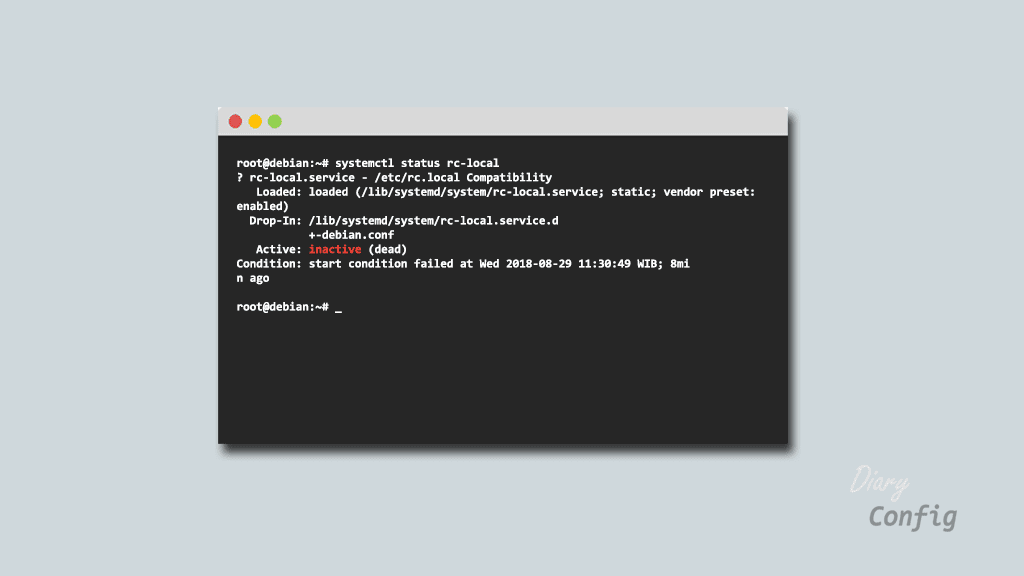 Solusi File "rc.local" Hilang Pada Debian 9 Diary Config