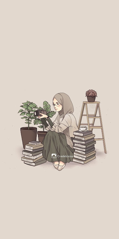 Wallpaper kartun muslimah Gambar kartun muslimah