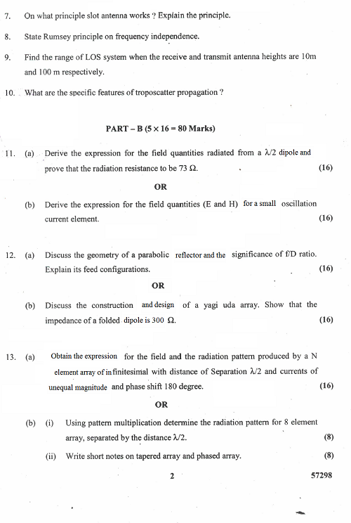 EC6602 Antenna and Wave Propagation May June 2016 Question Paper