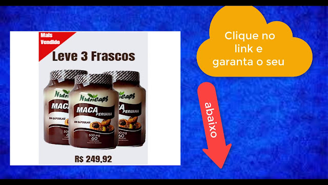 3 Frascos Maca Peruana 500mg 60 Cápsulas