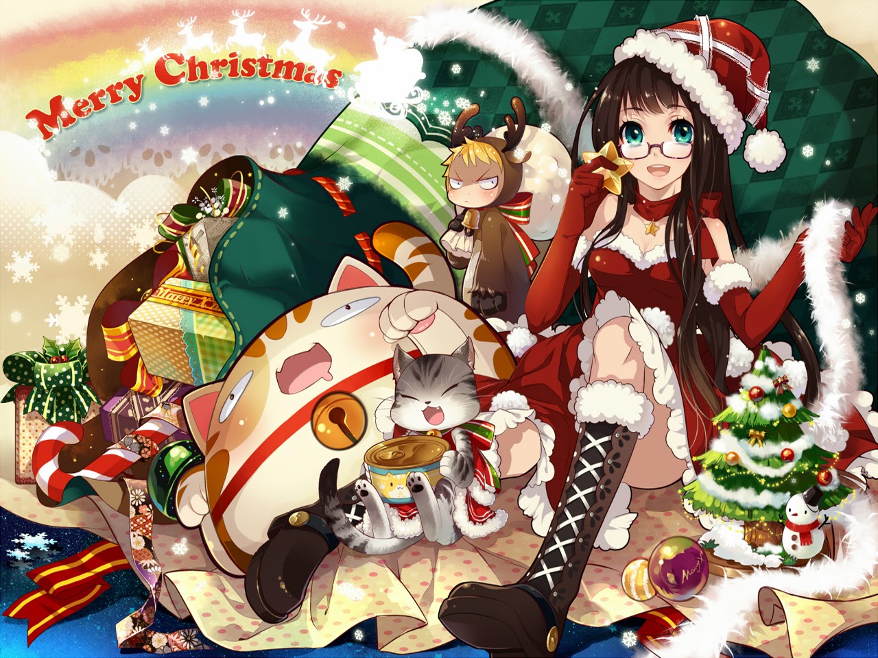 Anime Christmas Wallpaper (92 Wallpapers) - Wallpapers 4k