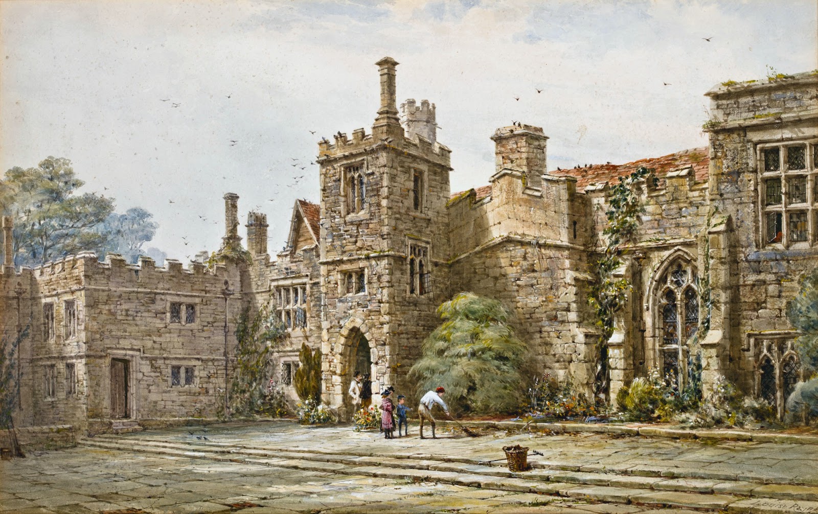 Louise Rayner haddon hall derbyshire