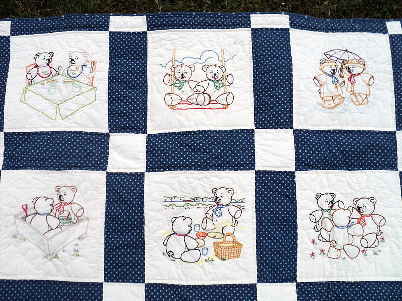 Teddy Bear Quilt - Knitionary