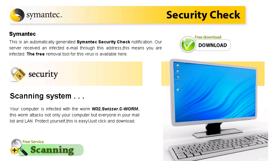 Blaze S Security Blog Fake Symantec Security Check