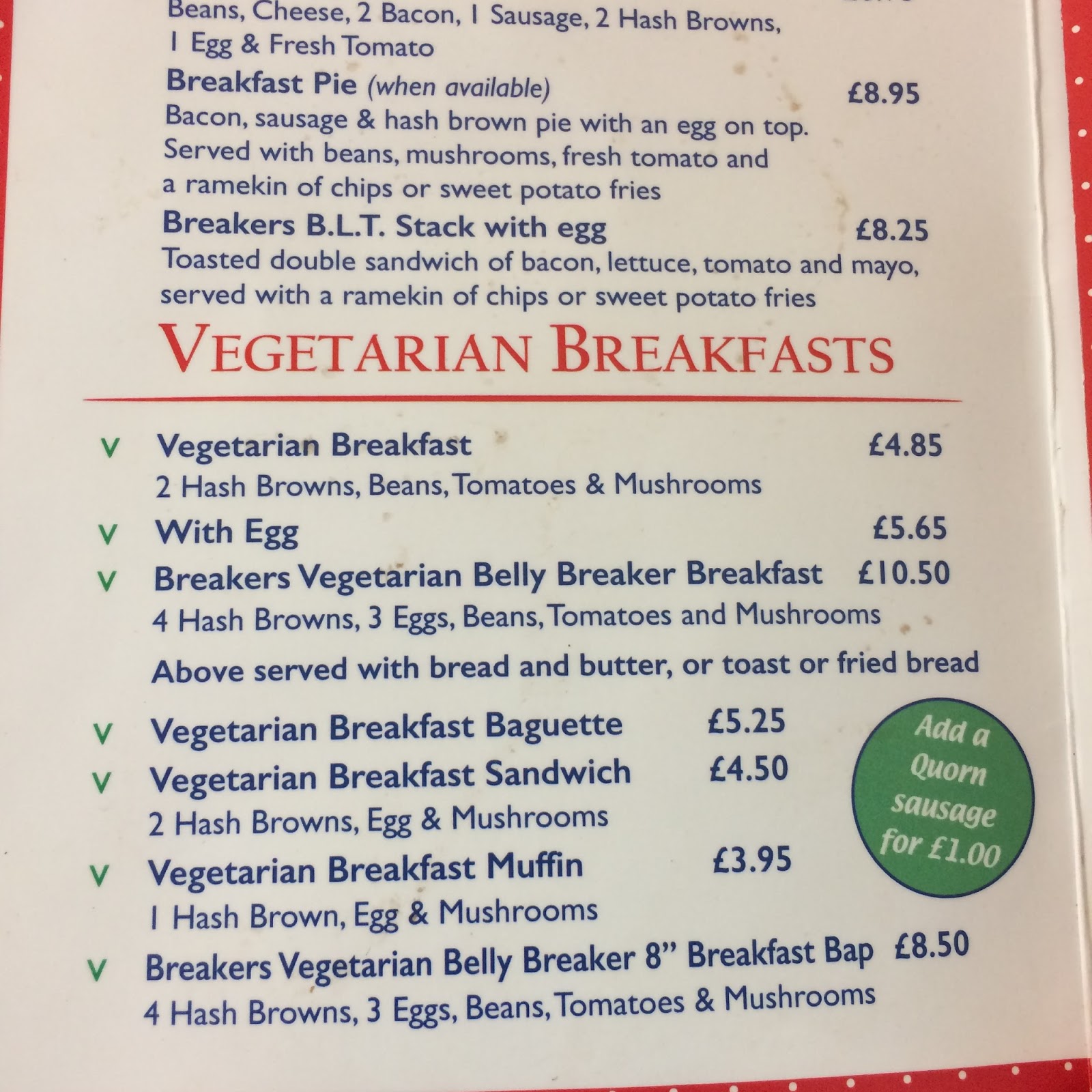 The Fry up Inspector Breakers Cromer