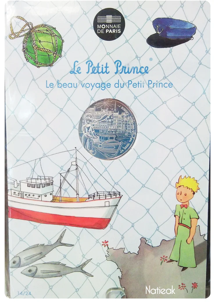 Pièce en argent à 10 euros  Le beau voyage du Petit Prince de la monnaie de Paris