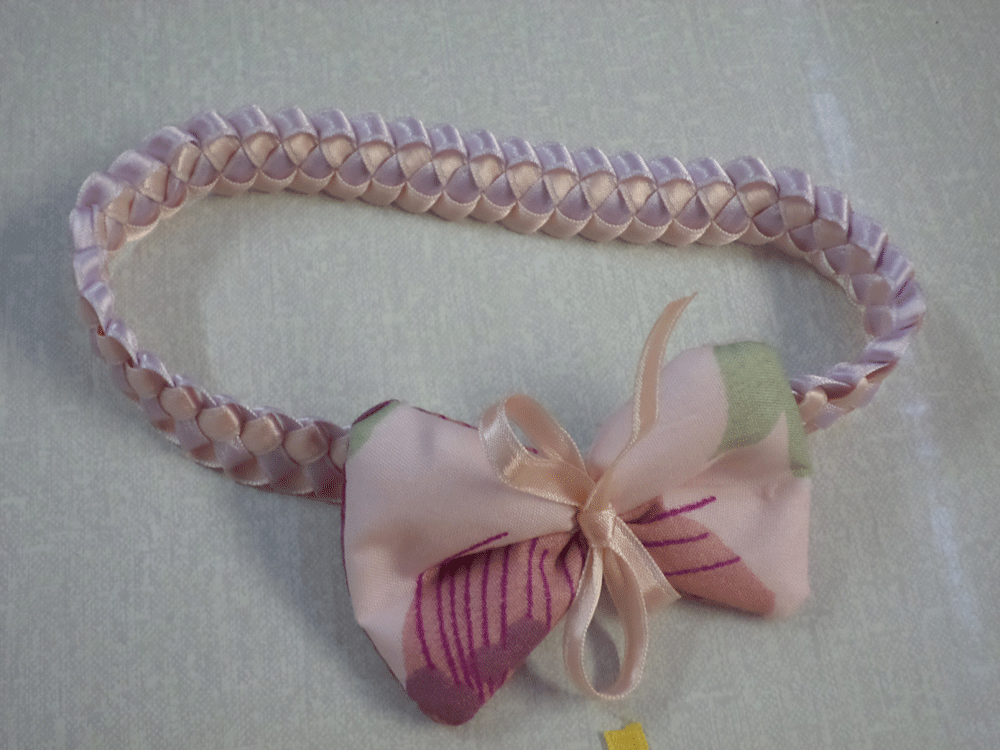 Flores e Flores Tiara de Fita passo a passo