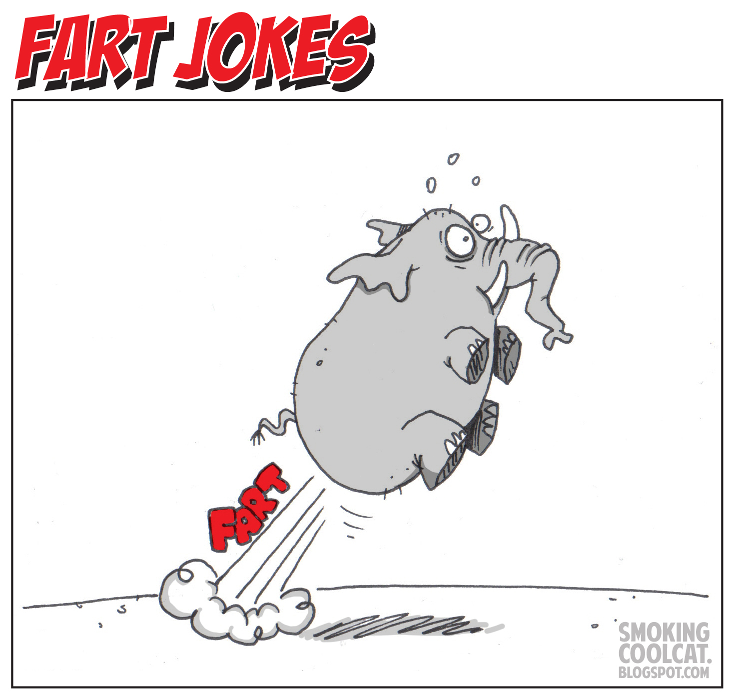 Smoking Cool Cat Fart jokes