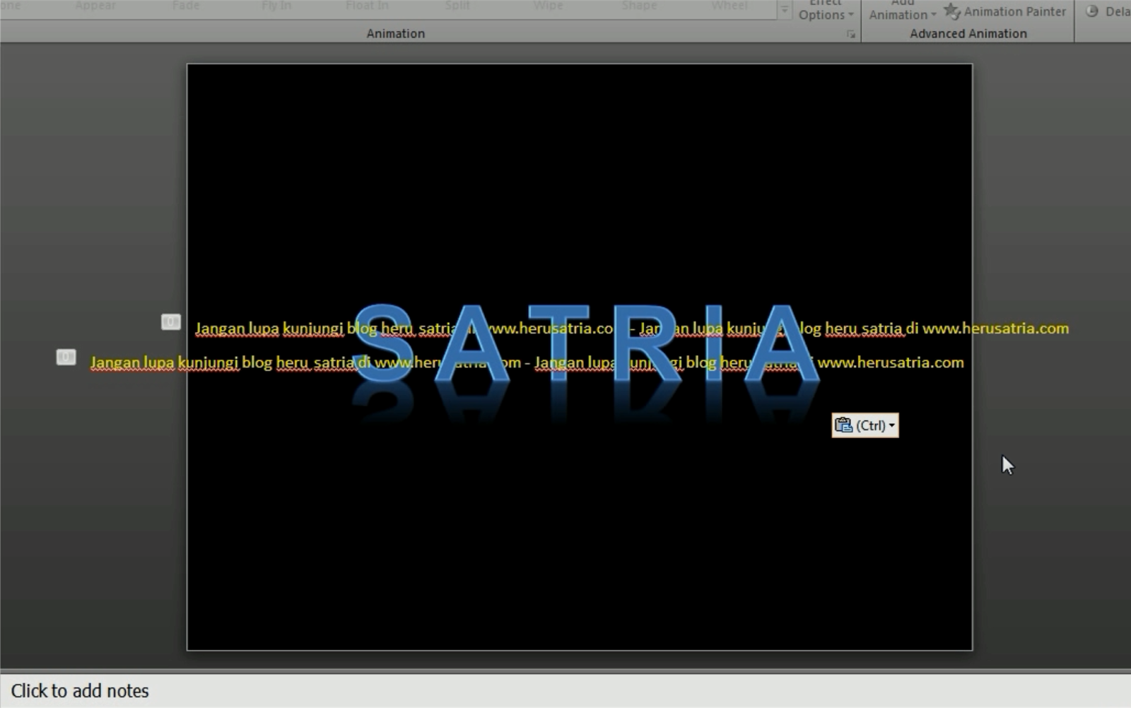 Membuat Opening (Pembukaan) Slide Presentasi Power Point