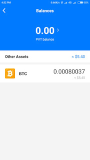 Pivot App BTC payment proof