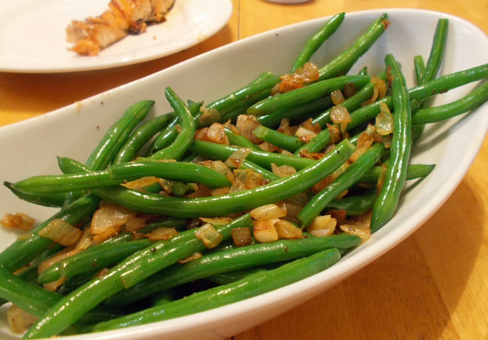 Sarah's Fares Green Beans with Shallots