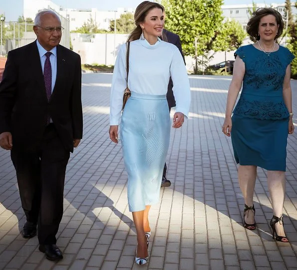 Queen Rania attended the 2017 graduation ceremony at the Amman International Academy (IAA) in Amman, Jordan