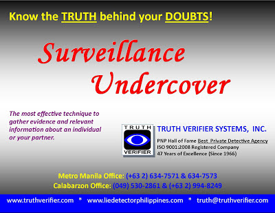 Truth Verifier Systems Inc. No. 1 Best Private Detective Agency in Philippines