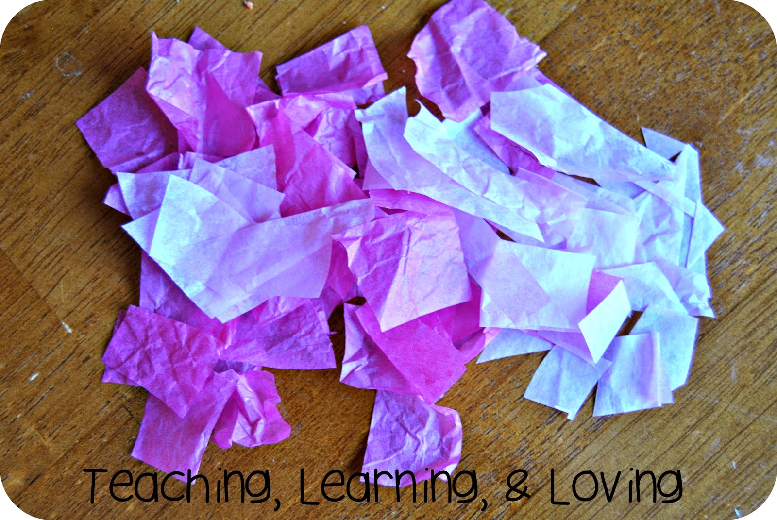Teaching, Learning, & Loving Contact Paper Heart Craft