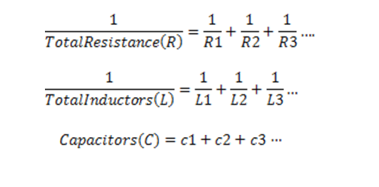 resistance capacitance inductance parallel circuit