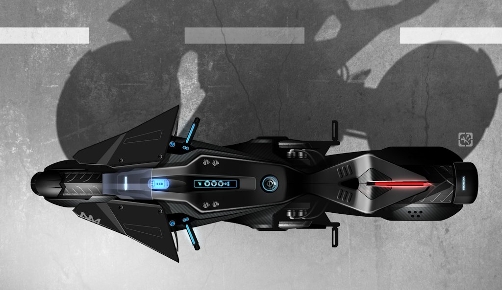 ghost in the shell honda motorcycle