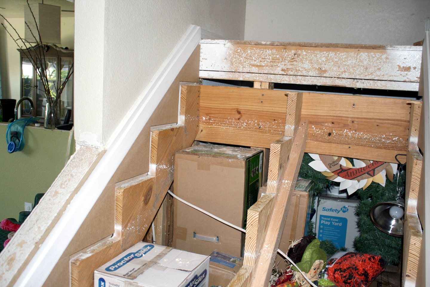 Remodelaholic Filling the Gaps Stair Remodel