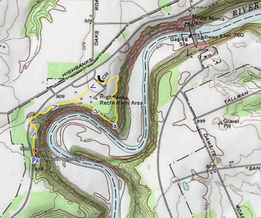 Letchworth State Park Trail Map North Map By New York State Parks