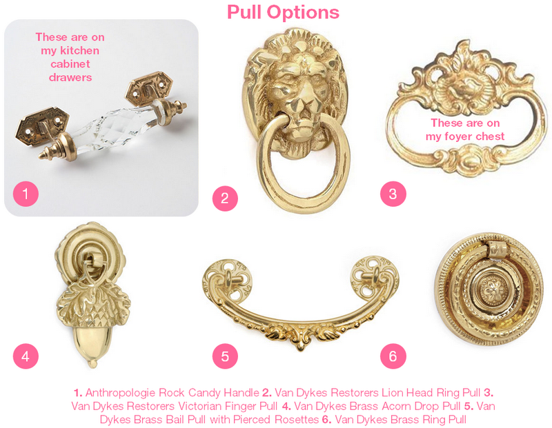 The Pink Elephant Hardware Choices & Mercury Glass Obsession