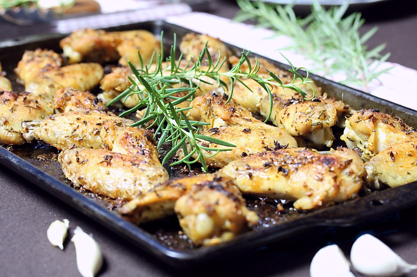ROSEMARY GARLIC WINGS In Good Flavor Great Recipes Great Taste