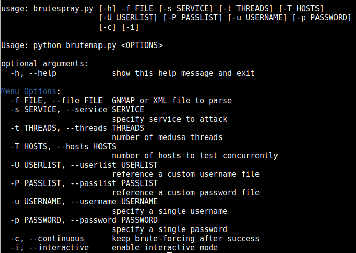 Brutespray V1 6 0 Brute Forcing From Nmap Output Automatically