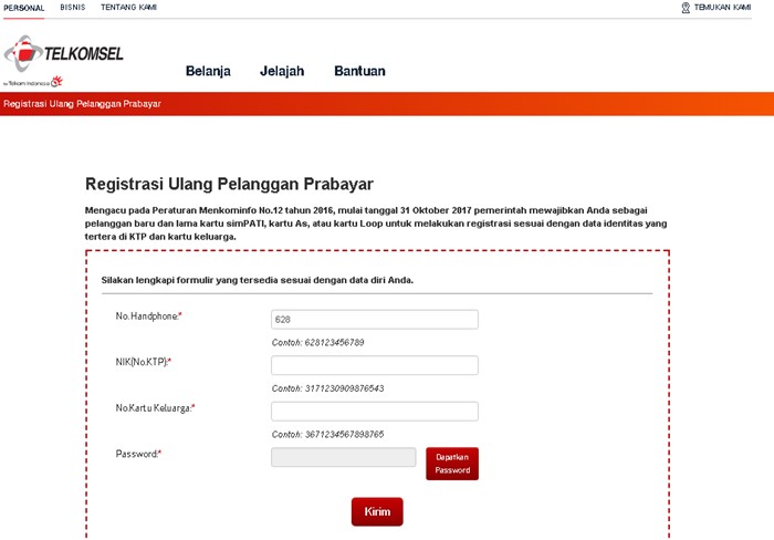 Cara daftar ulang kartu telkomsel 2017 Cara daftar ulang kartu telkomsel 2017