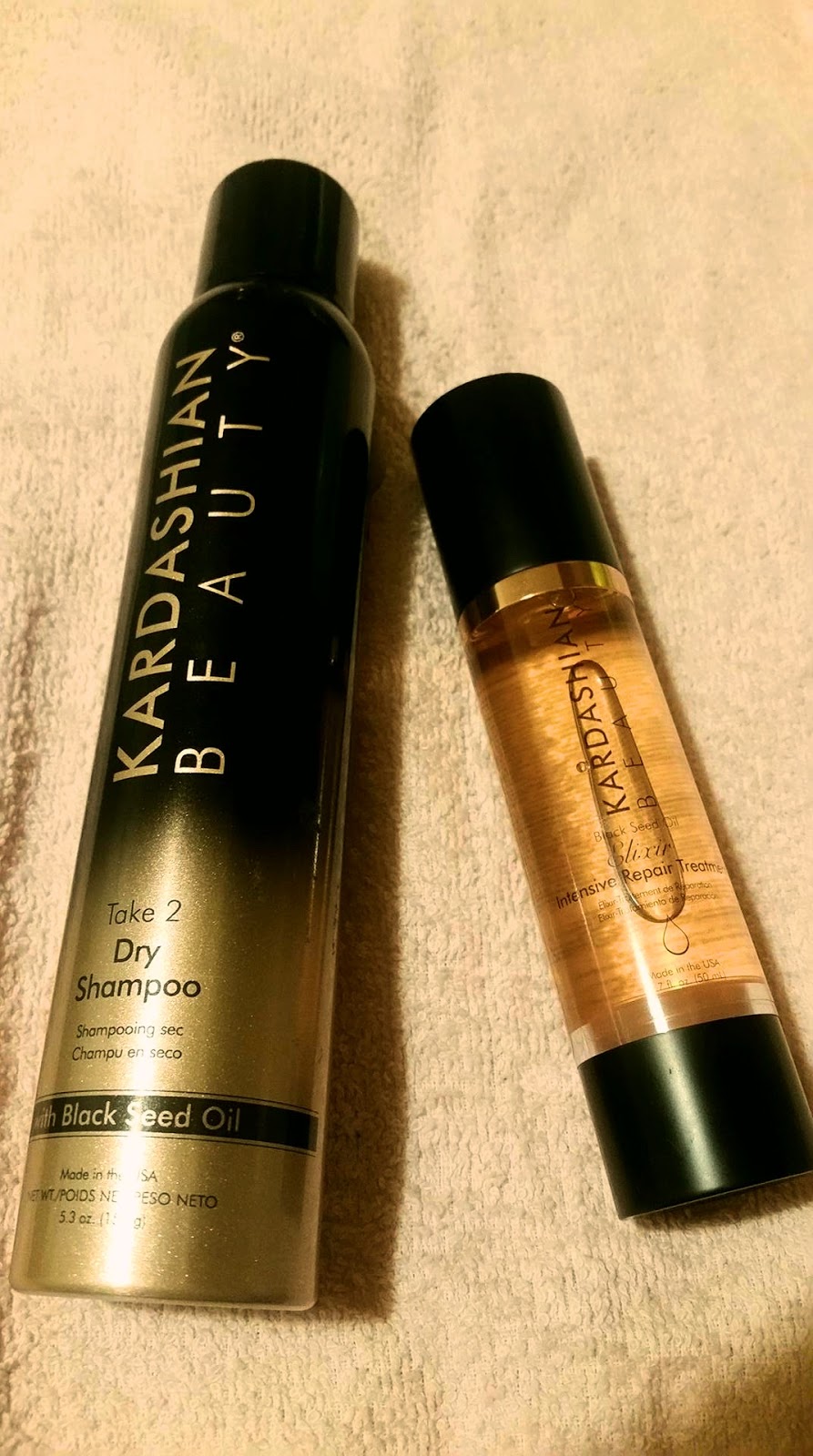 REVIEW Kardashian beauty dry shampoo & Black seed oil