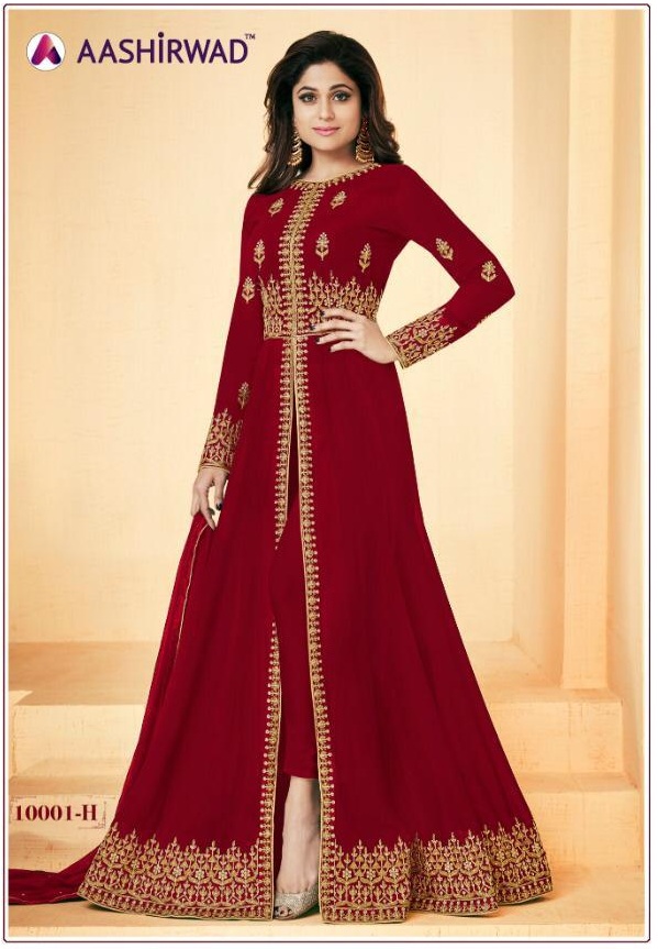 Aashirwad Shamita plus Real Georgette Salwar Kameez wholesaler