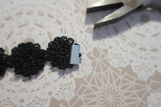 koronkowy choker diy