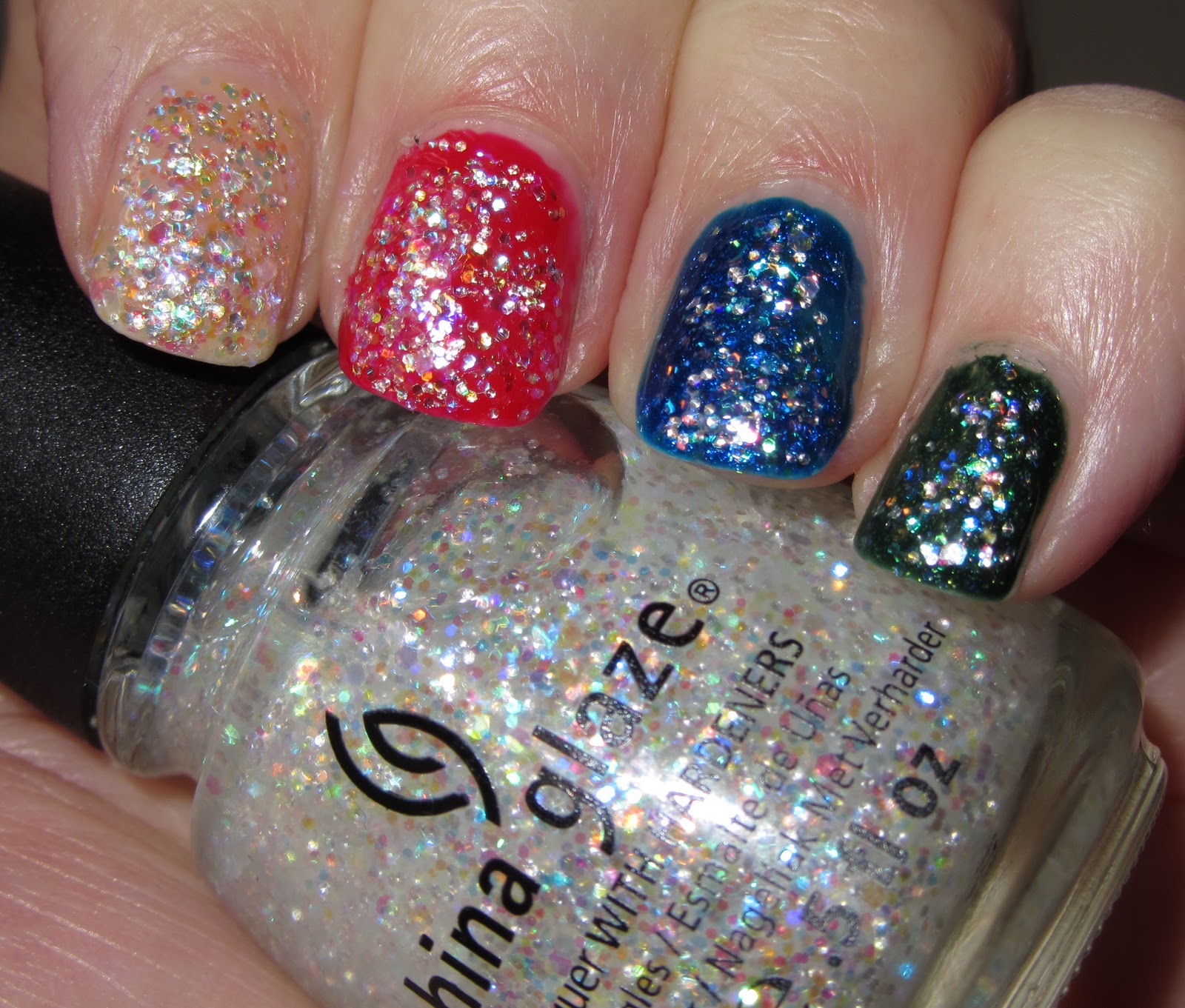 Marias Nail Art and Polish Blog Snow Globe China Glaze Let it Snow