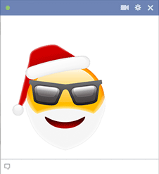 Cool Santa Emoji in Shades Sunglasses Santa Emoji