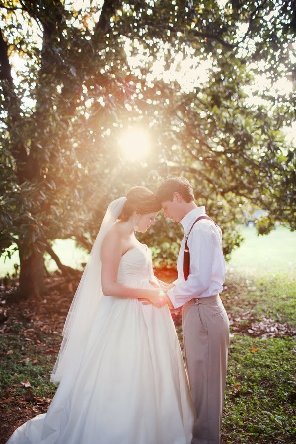 Bride announces pregnancy at wedding image