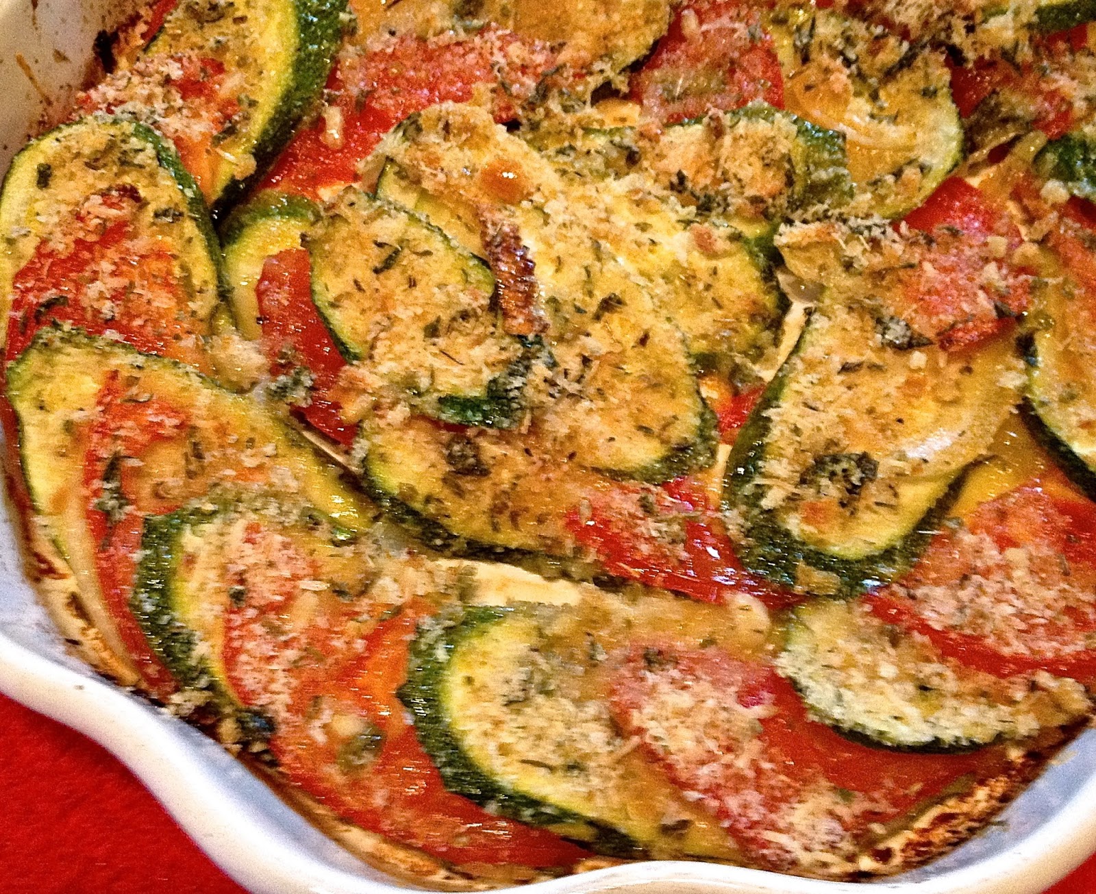 Pure Foods Project: Farmers Market Zucchini Tomato Gratin