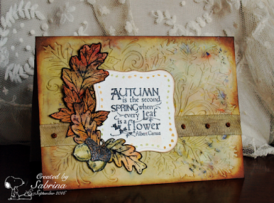 Our Daily Bread designs Autumn Blessings, ODBD Customer Card of the Day by Sabrina Friel aka Cook22