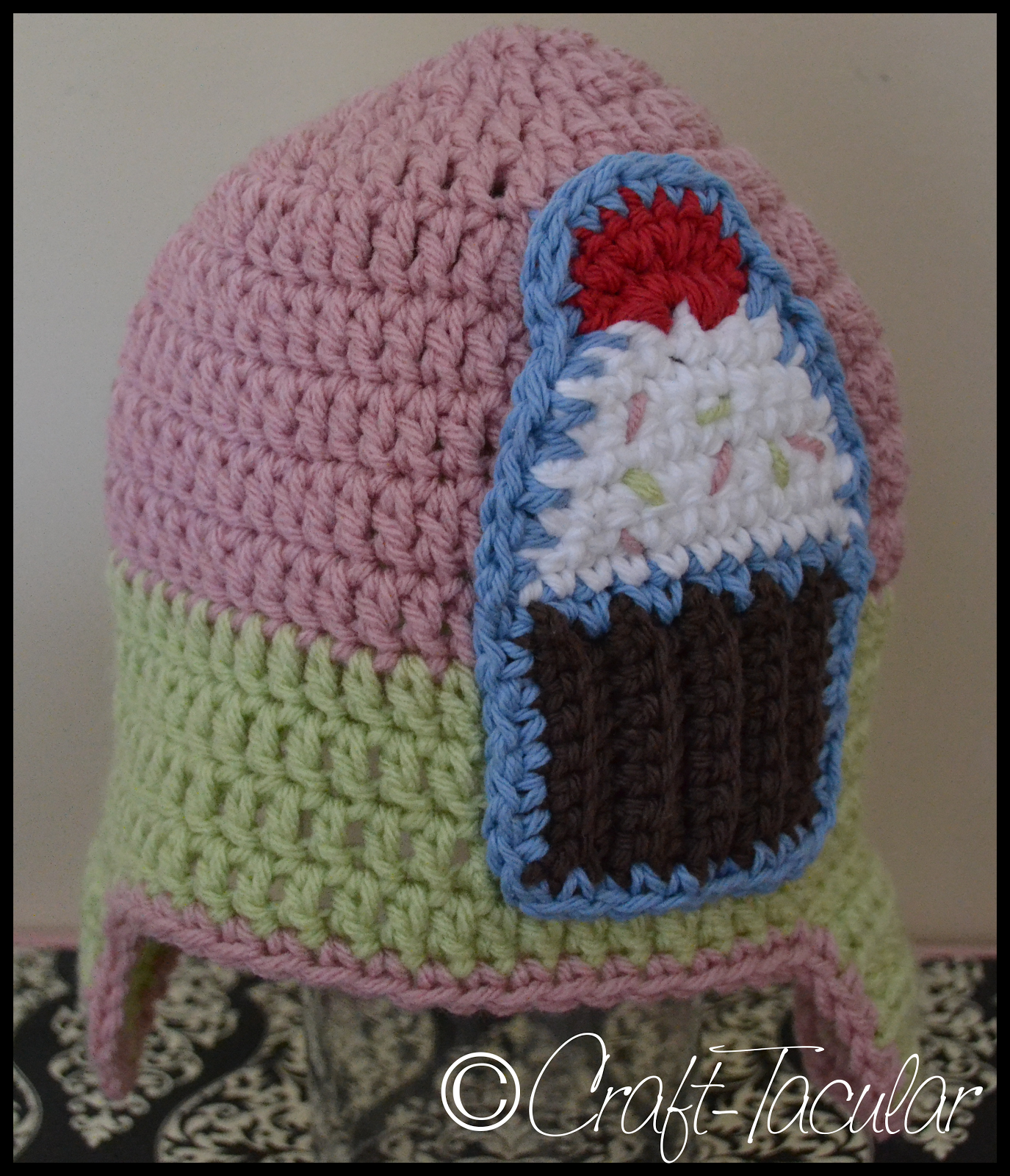 Crafttacular Crochet Cupcake Earflap Hat crafttacular-crochet-cupcake-earflap-hat