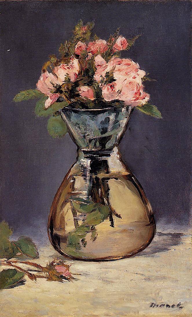 Edouard (18321883) Roses dans un Vase, 1882 Huile sur toile
